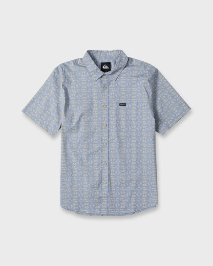 Nature Tile Classic Short Sleeve Woven Shirt - Quiet Harbor