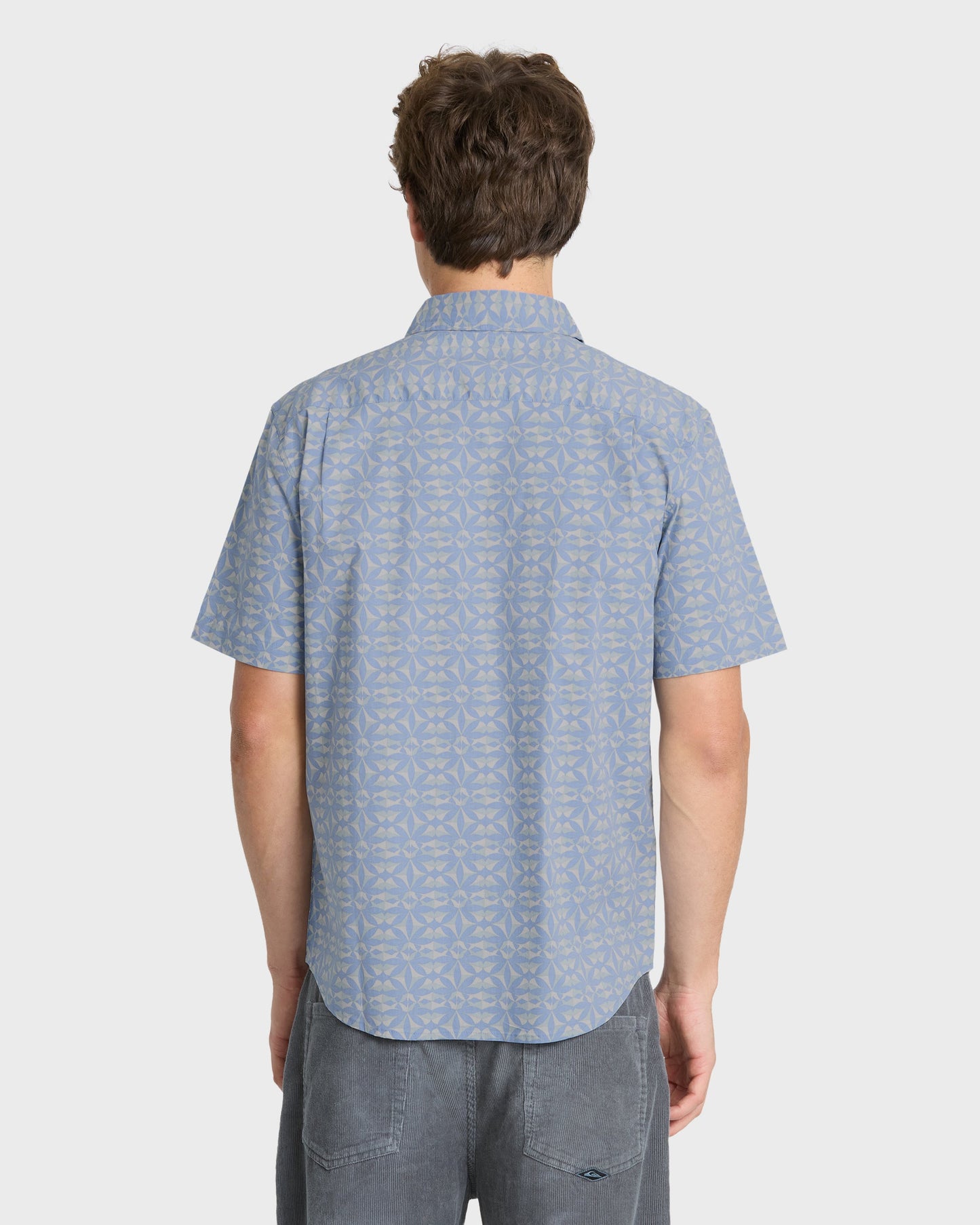 Nature Tile Classic Short Sleeve Woven Shirt - Quiet Harbor