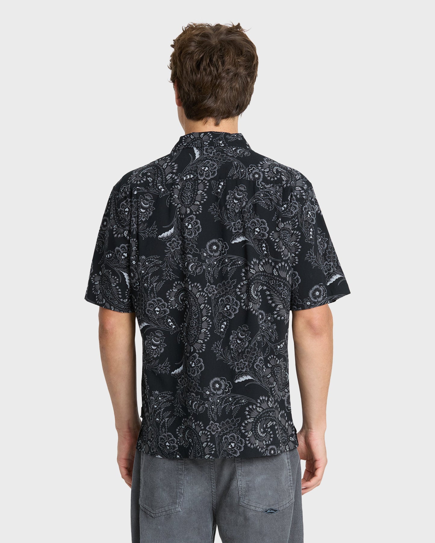 Crescent Camp Short Sleeve Woven Shirt - Anthracite