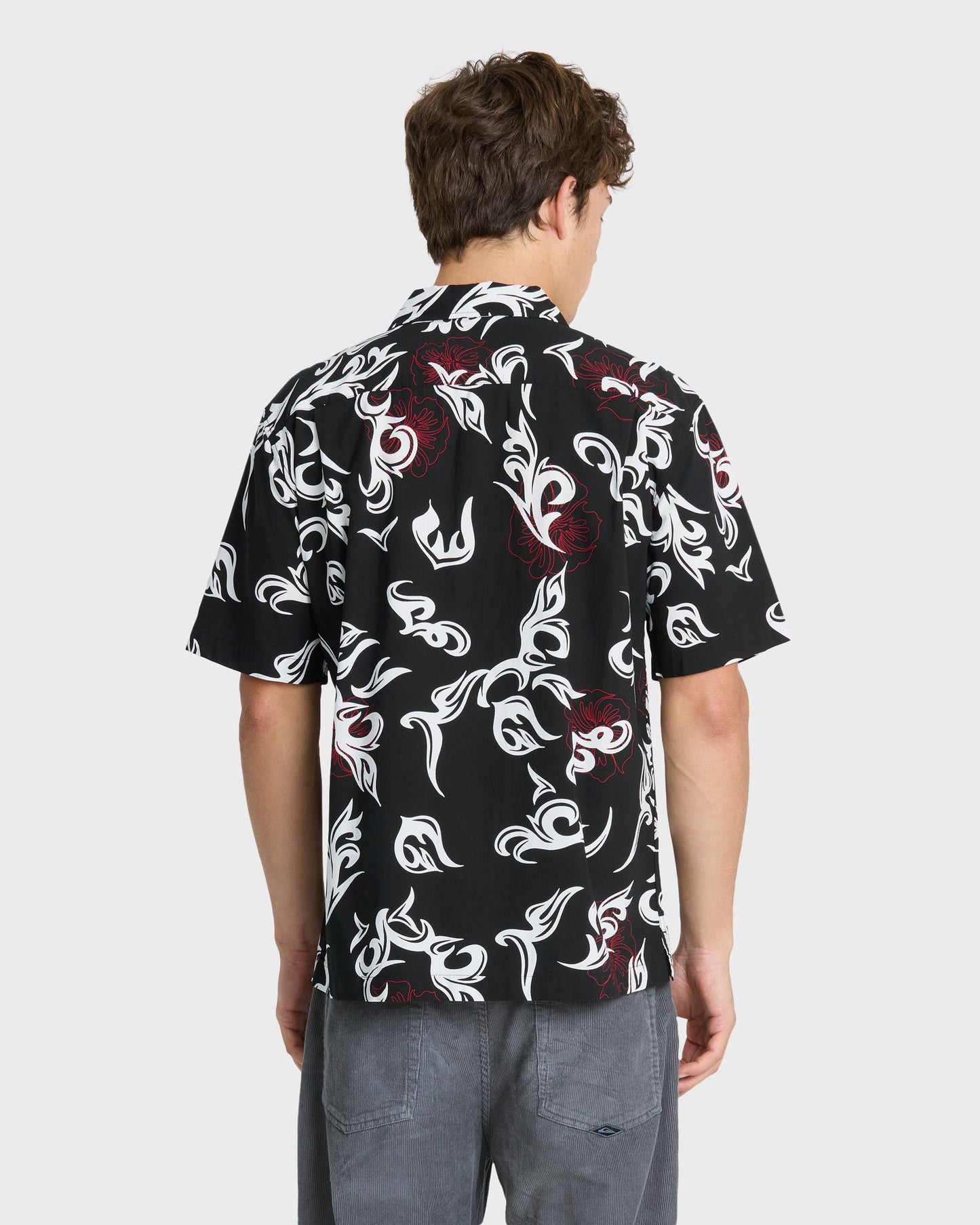 Ceremonial Camp Short Sleeve Woven Shirt - Anthracite