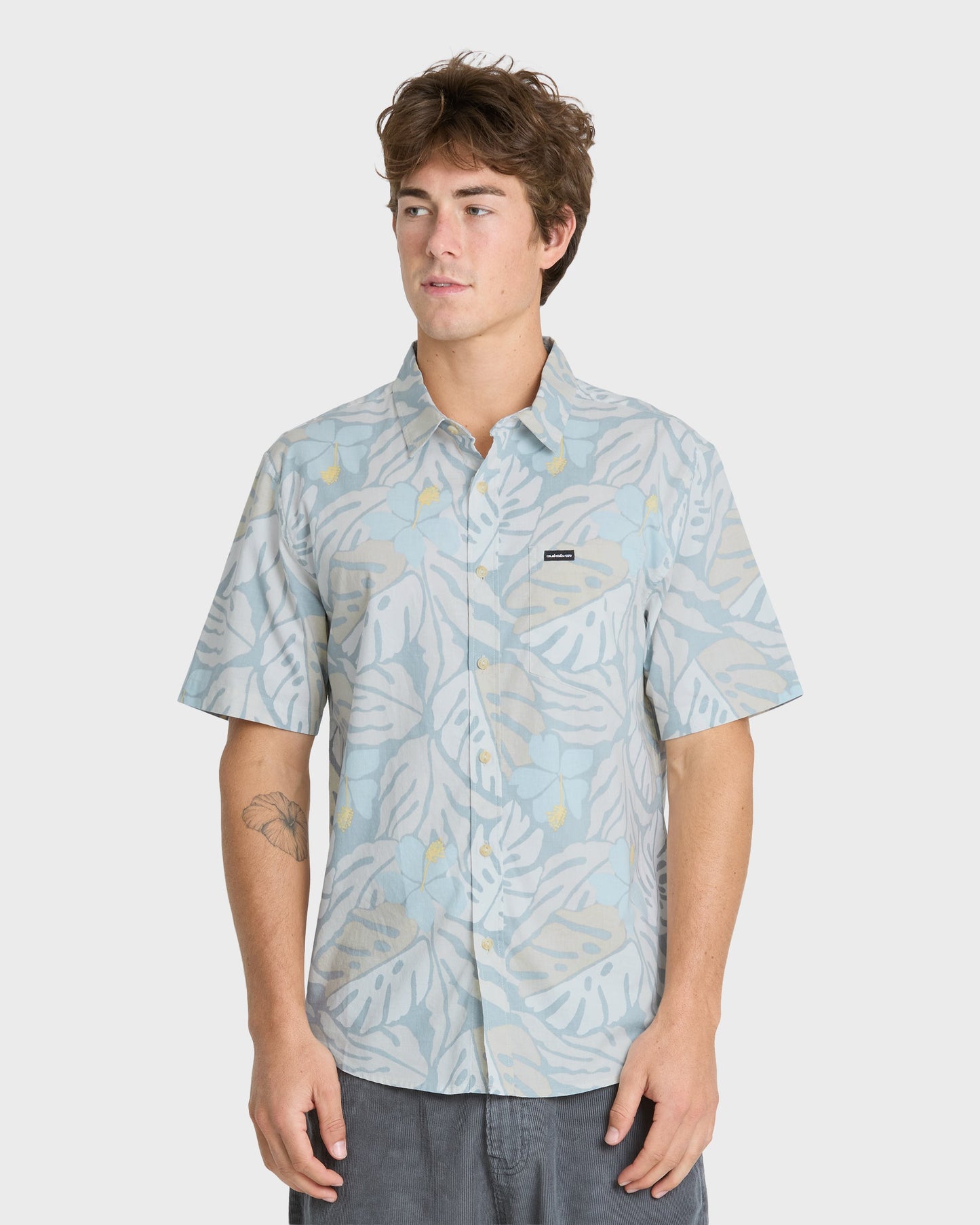 Palm Breeze Classic Short Sleeve Cotton Shirt - Peyote