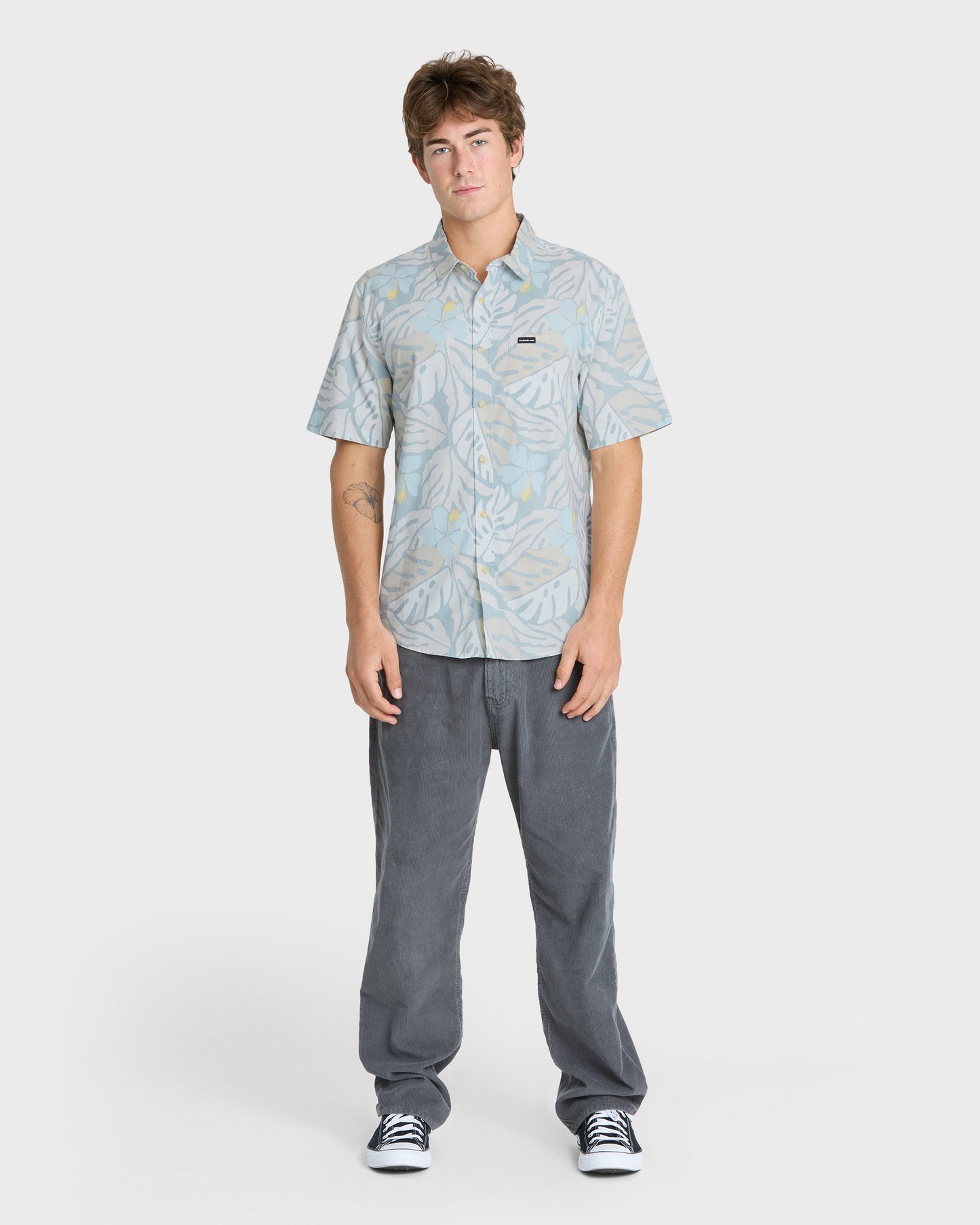 Palm Breeze Classic Short Sleeve Cotton Shirt - Peyote