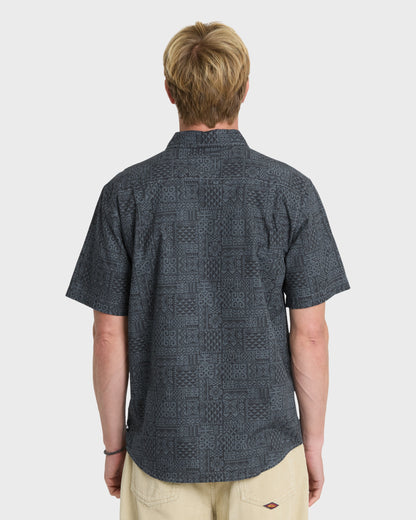 Koa Classic Short Sleeve Woven Shirt - Dark Slate