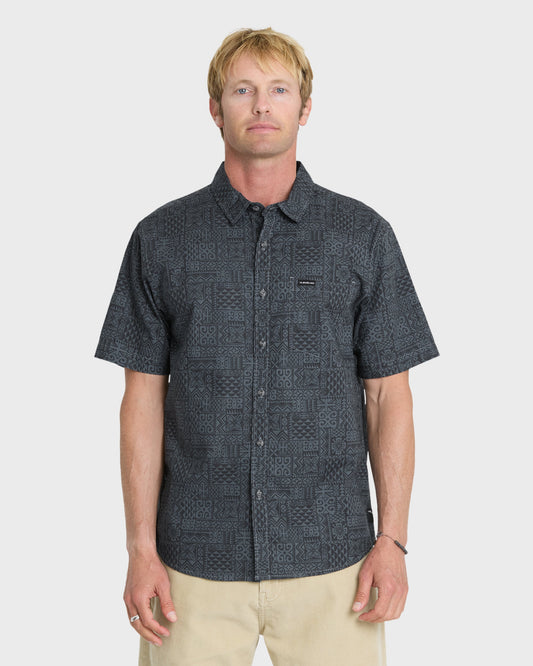 Koa Classic Short Sleeve Woven Shirt - Dark Slate