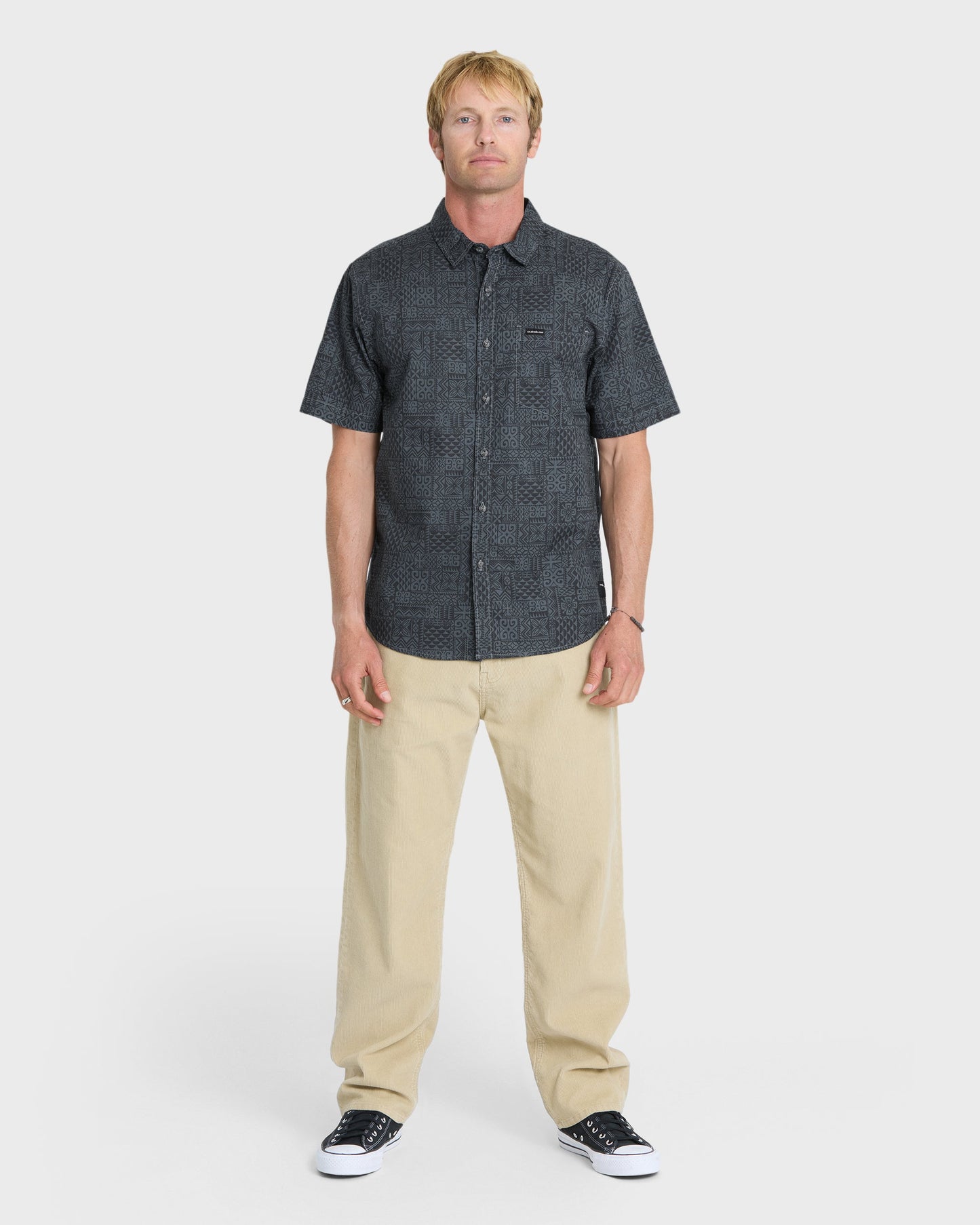 Koa Classic Short Sleeve Woven Shirt - Dark Slate