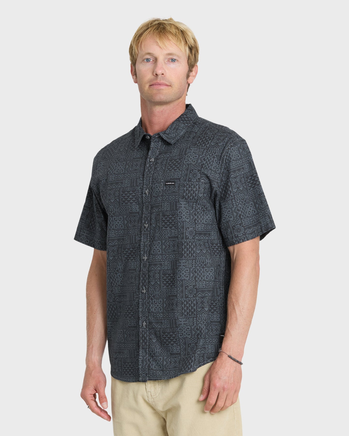 Koa Classic Short Sleeve Woven Shirt - Dark Slate