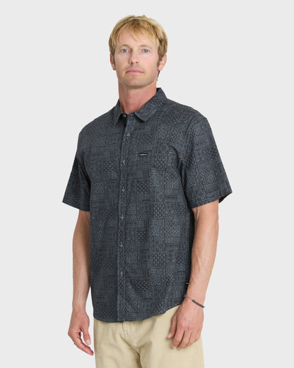 Koa Classic Short Sleeve Woven Shirt - Dark Slate