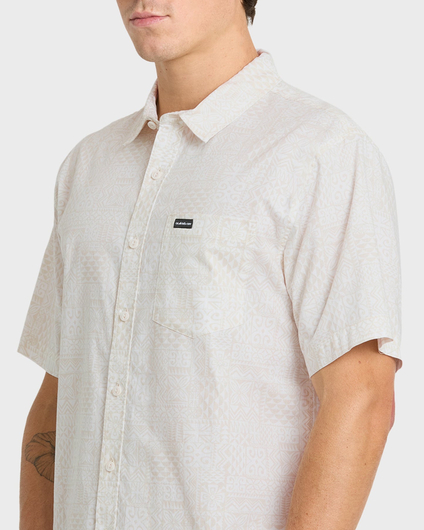 Koa Classic Short Sleeve Woven Shirt - Snow White