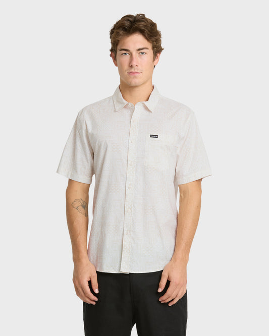 Koa Classic Short Sleeve Woven Shirt - Snow White