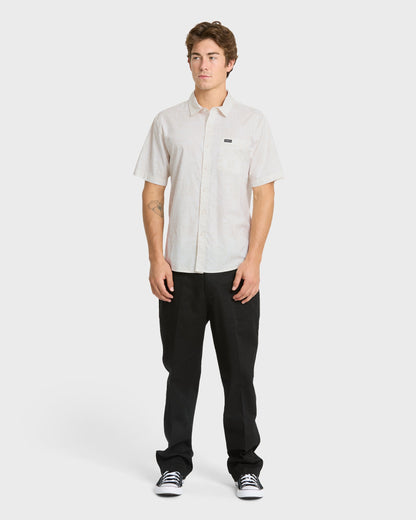 Koa Classic Short Sleeve Woven Shirt - Snow White