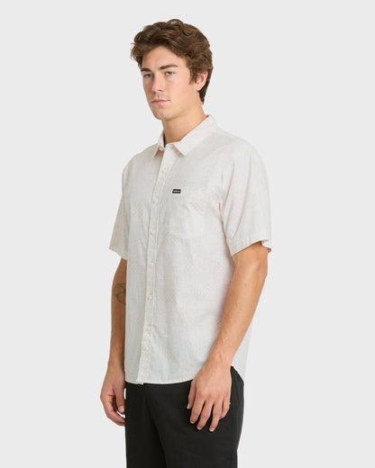 Koa Classic Short Sleeve Woven Shirt - Snow White