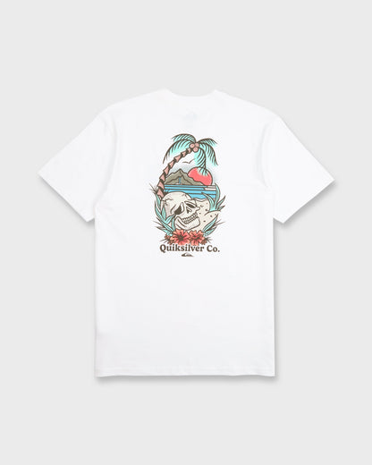 Staycation Short Sleeve Cotton T-Shirt - White