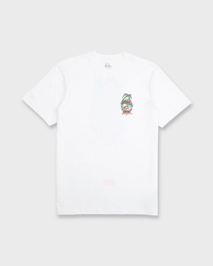 Staycation Short Sleeve Cotton T-Shirt - White