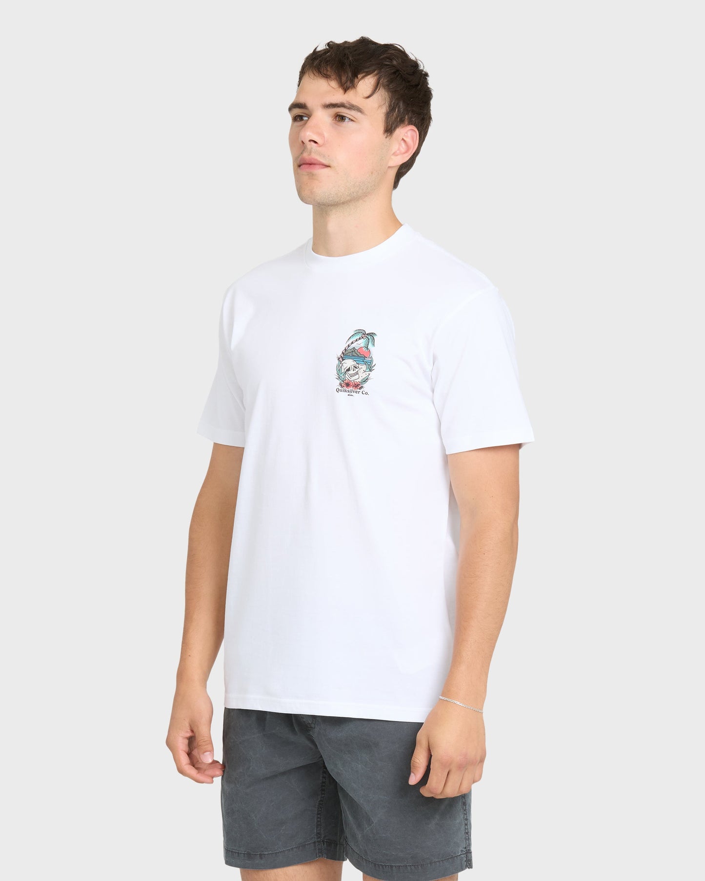 Staycation Short Sleeve Cotton T-Shirt - White