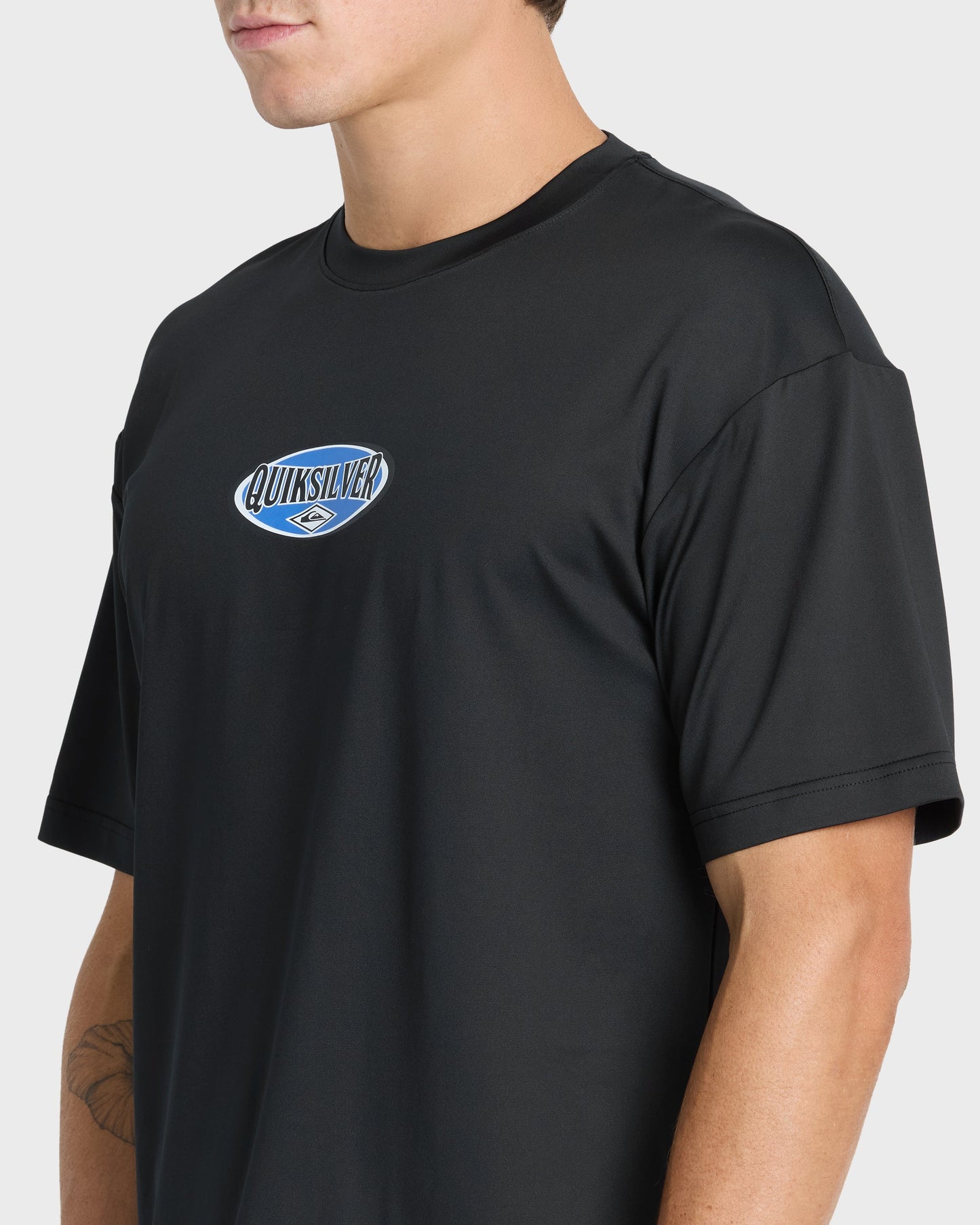 Direct Graphic 50 UPF Short Sleeve Surf Tee - Black