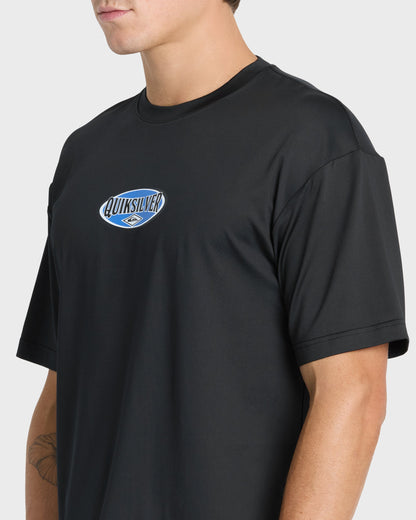 Direct Graphic 50 UPF Short Sleeve Surf Tee - Black