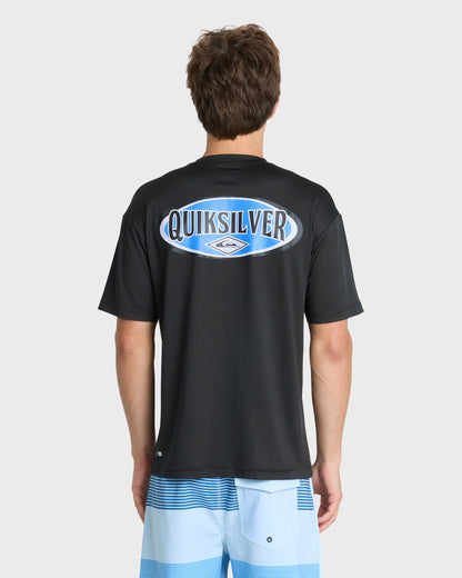 Direct Graphic 50 UPF Short Sleeve Surf Tee - Black