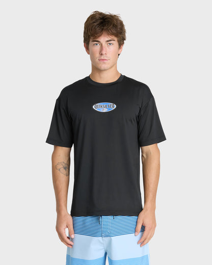 Direct Graphic 50 UPF Short Sleeve Surf Tee - Black