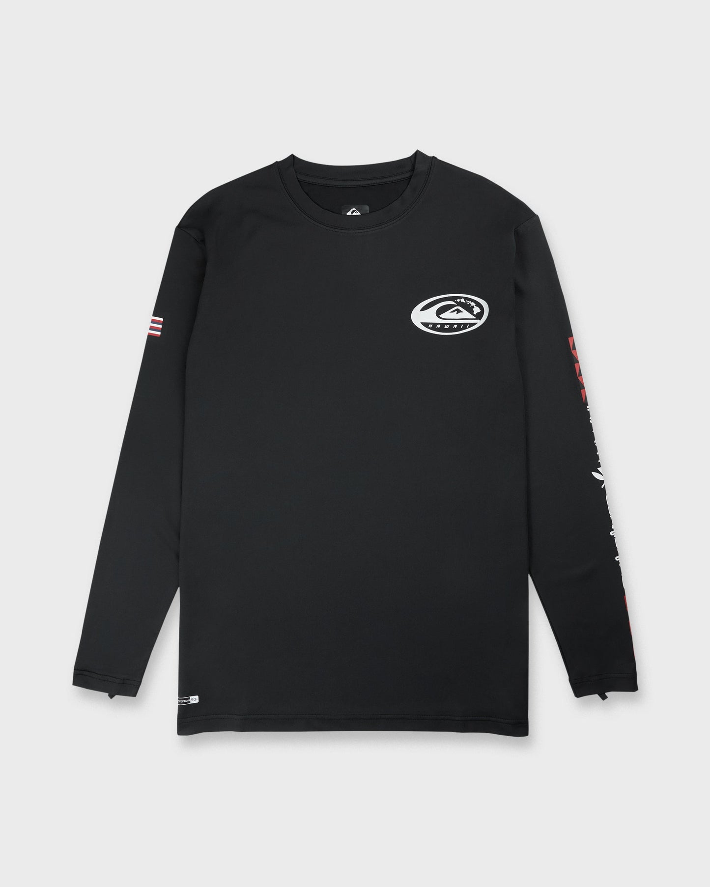 Hawaii Everyday Long Sleeve Surf Tee - Black