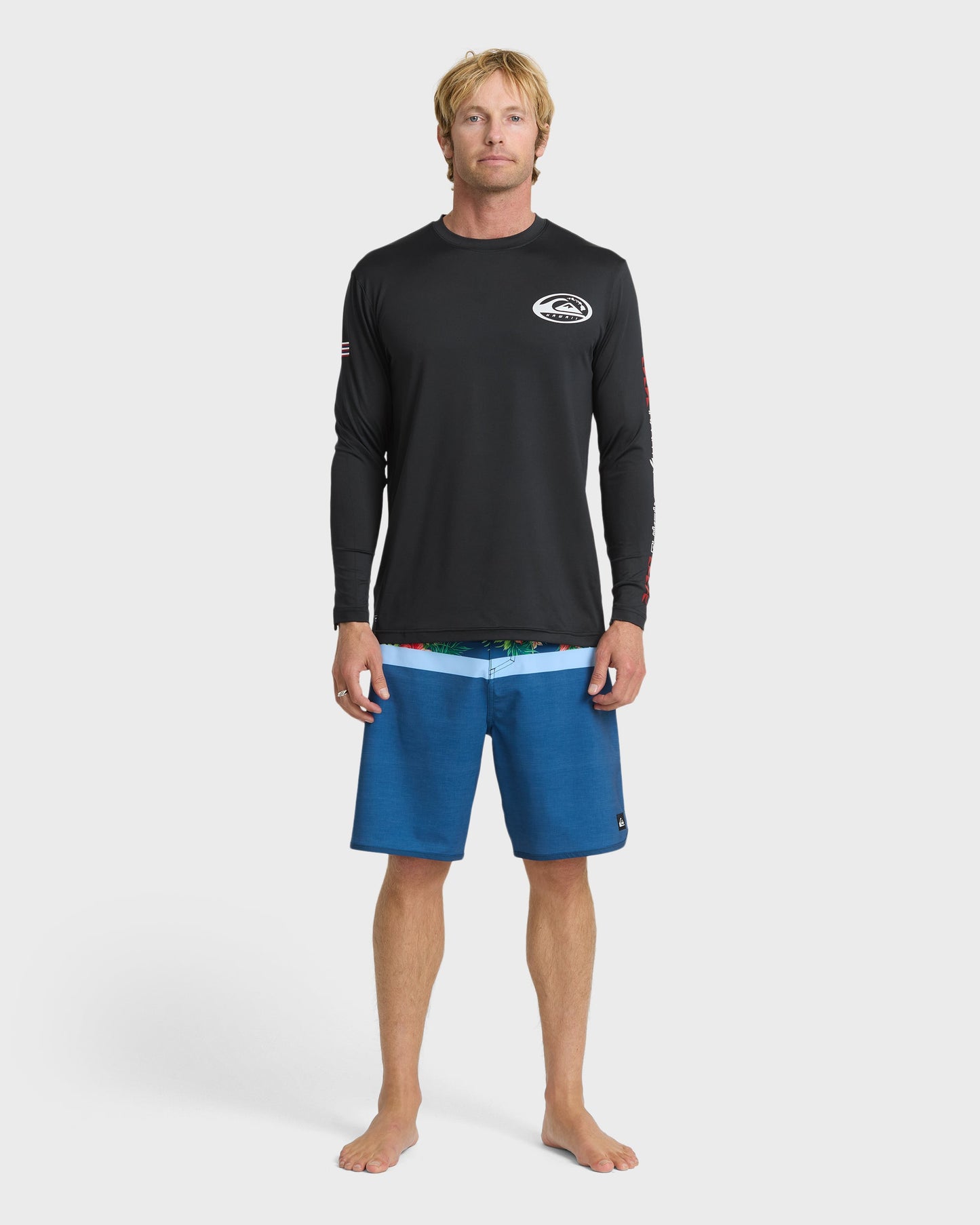 Hawaii Everyday Long Sleeve Surf Tee - Black