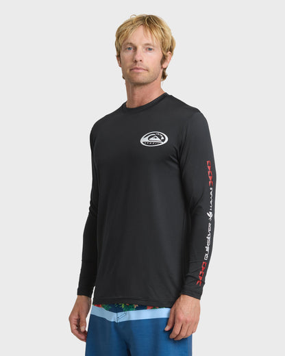 Hawaii Everyday Long Sleeve Surf Tee - Black