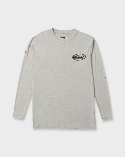 Hawaii Everyday Long Sleeve Surf Tee - Light Grey Hth