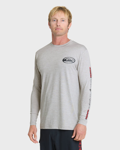 Hawaii Everyday Long Sleeve Surf Tee - Light Grey Hth