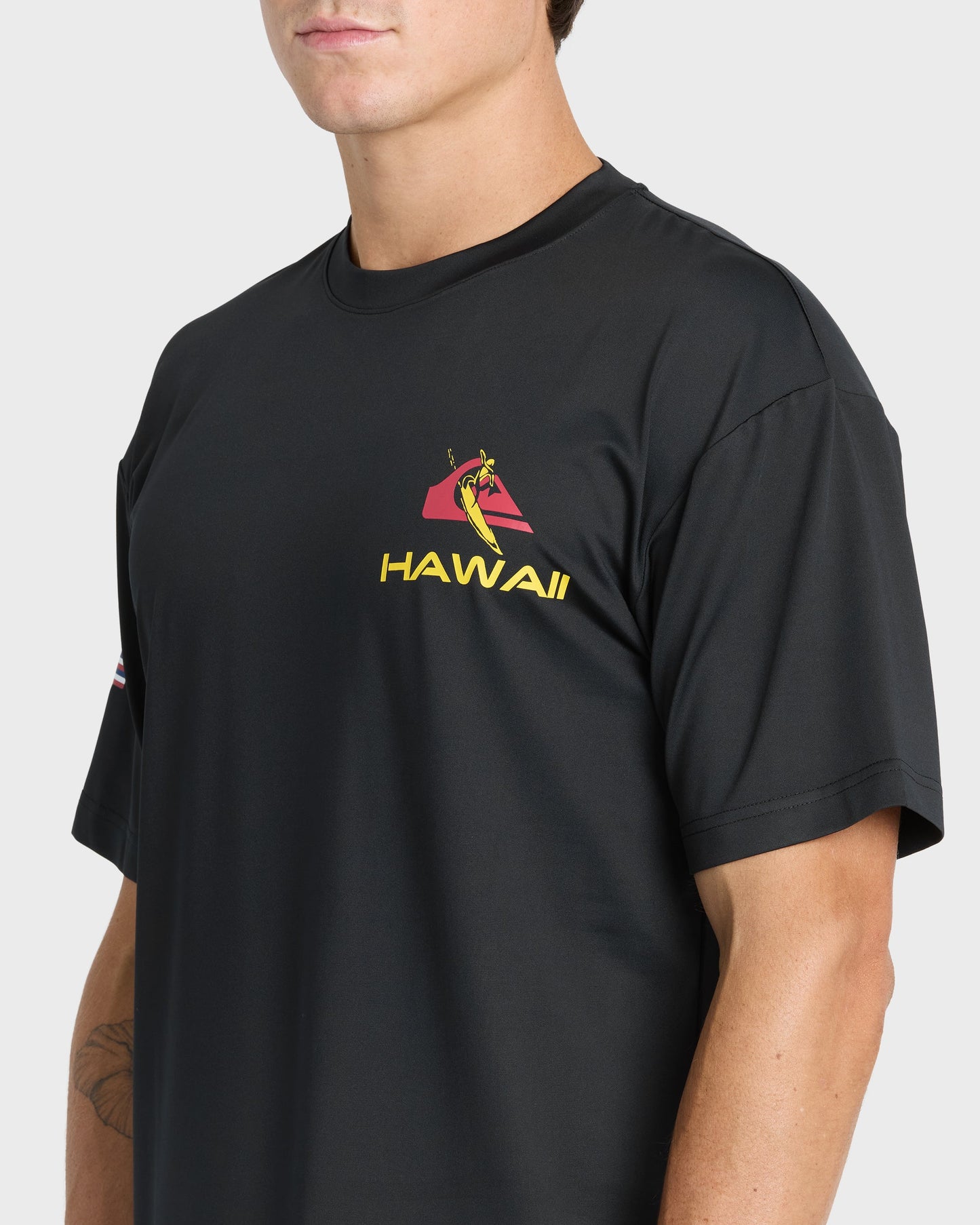 Hawaii Everyday Short Sleeve Surf Tee - Black