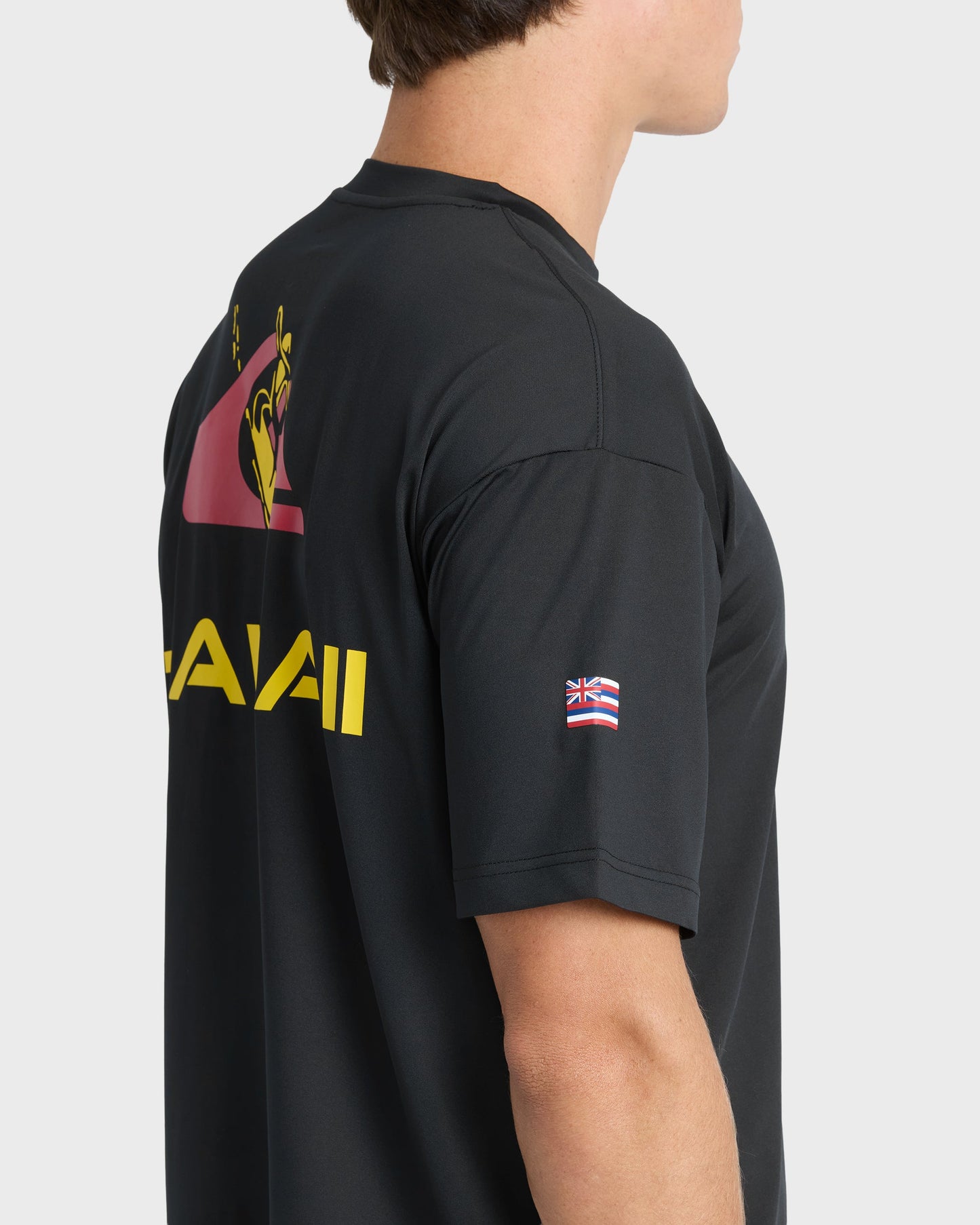 Hawaii Everyday Short Sleeve Surf Tee - Black