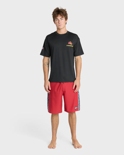 Hawaii Everyday Short Sleeve Surf Tee - Black