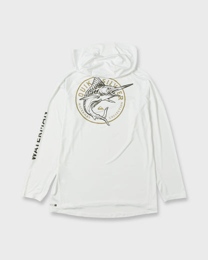 Waterman Catch Em All Long Sleeve Surf Tee - White