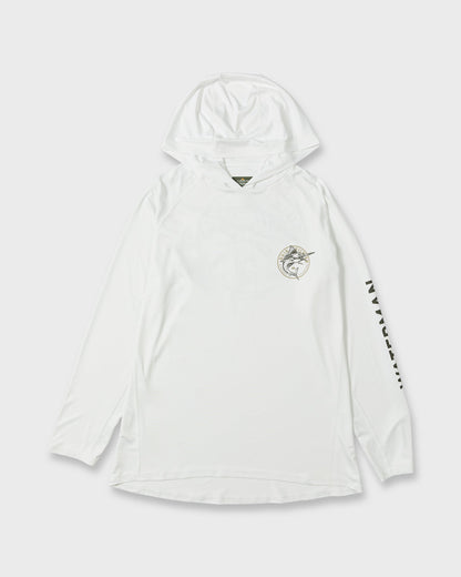 Waterman Catch Em All Long Sleeve Surf Tee - White