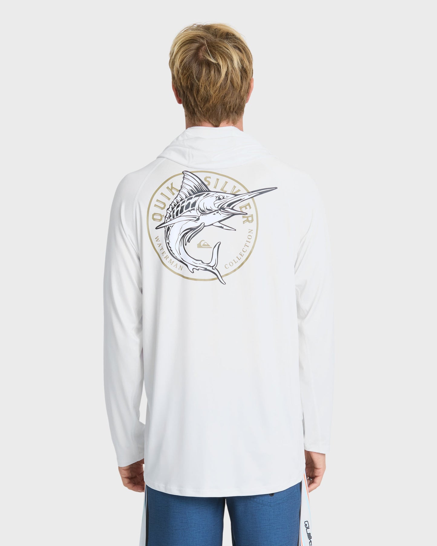 Waterman Catch Em All Long Sleeve Surf Tee - White