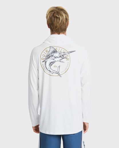 Waterman Catch Em All Long Sleeve Surf Tee - White