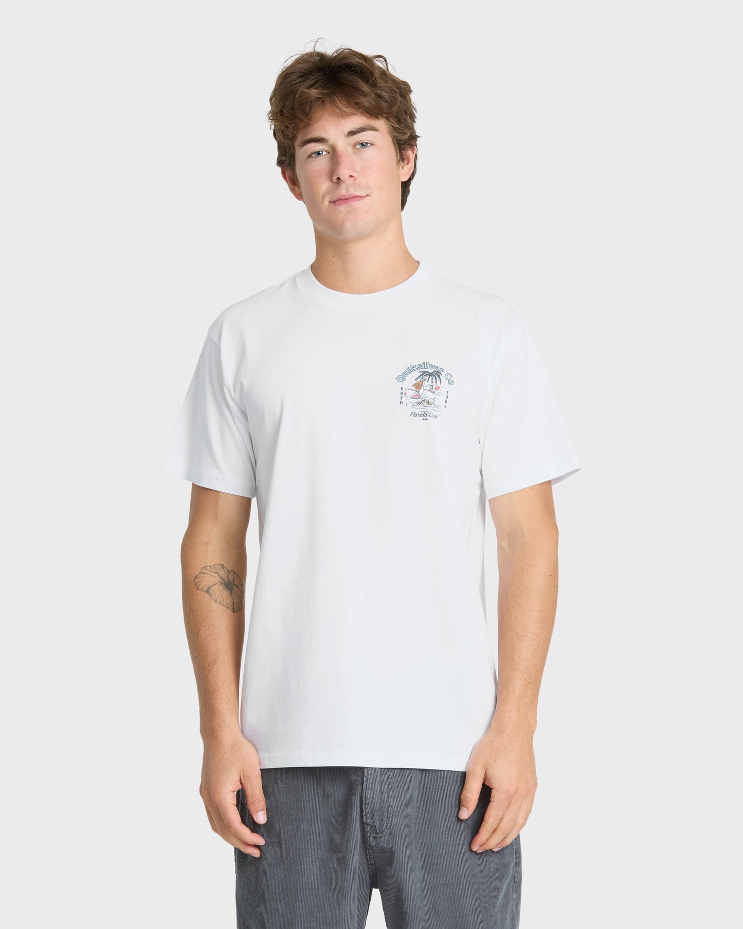 Florida Pelican Island Short Sleeve Knit T-Shirt - White