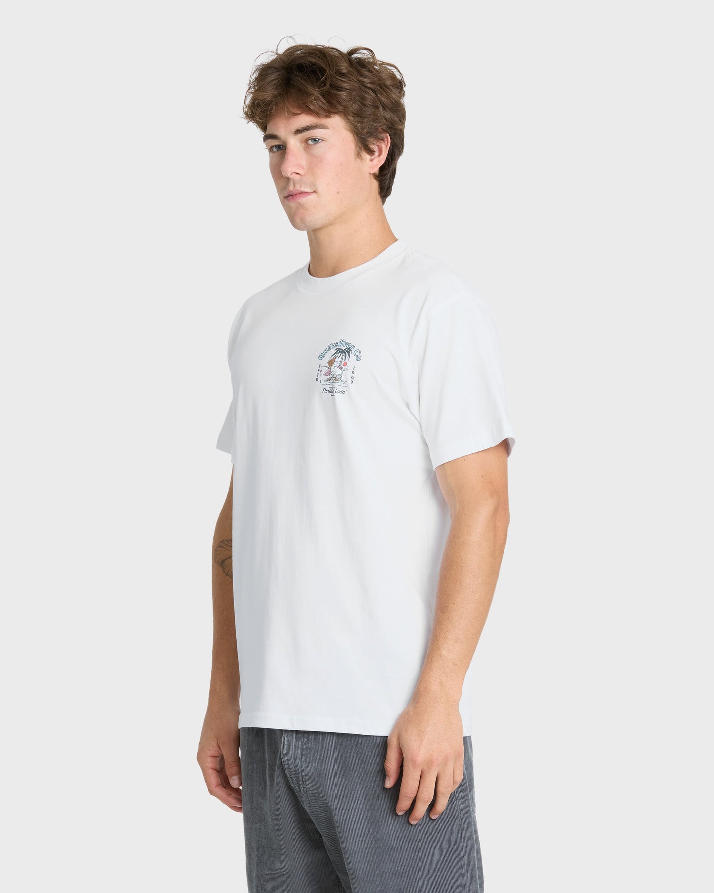 Florida Pelican Island Short Sleeve Knit T-Shirt - White