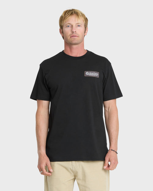 Oldie Classic Short Sleeve Knit T-Shirt - Black
