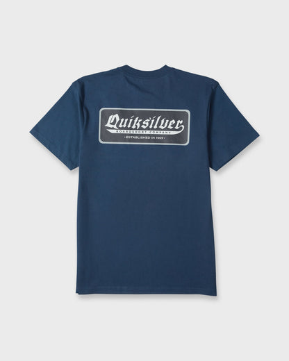 Oldie Classic Short Sleeve Knit T-Shirt - Dark Denim