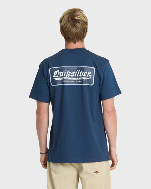 Oldie Classic Short Sleeve Knit T-Shirt - Dark Denim