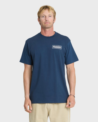 Oldie Classic Short Sleeve Knit T-Shirt - Dark Denim