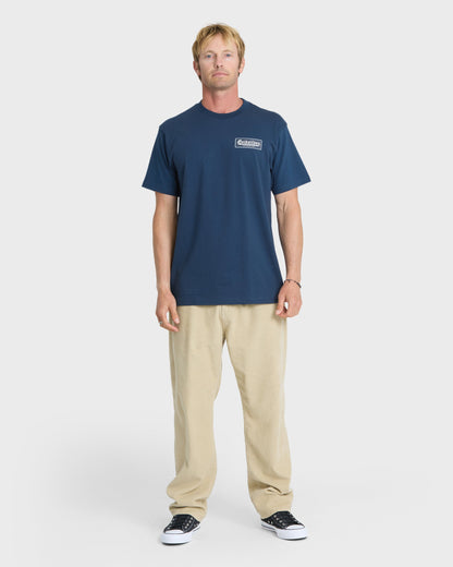Oldie Classic Short Sleeve Knit T-Shirt - Dark Denim