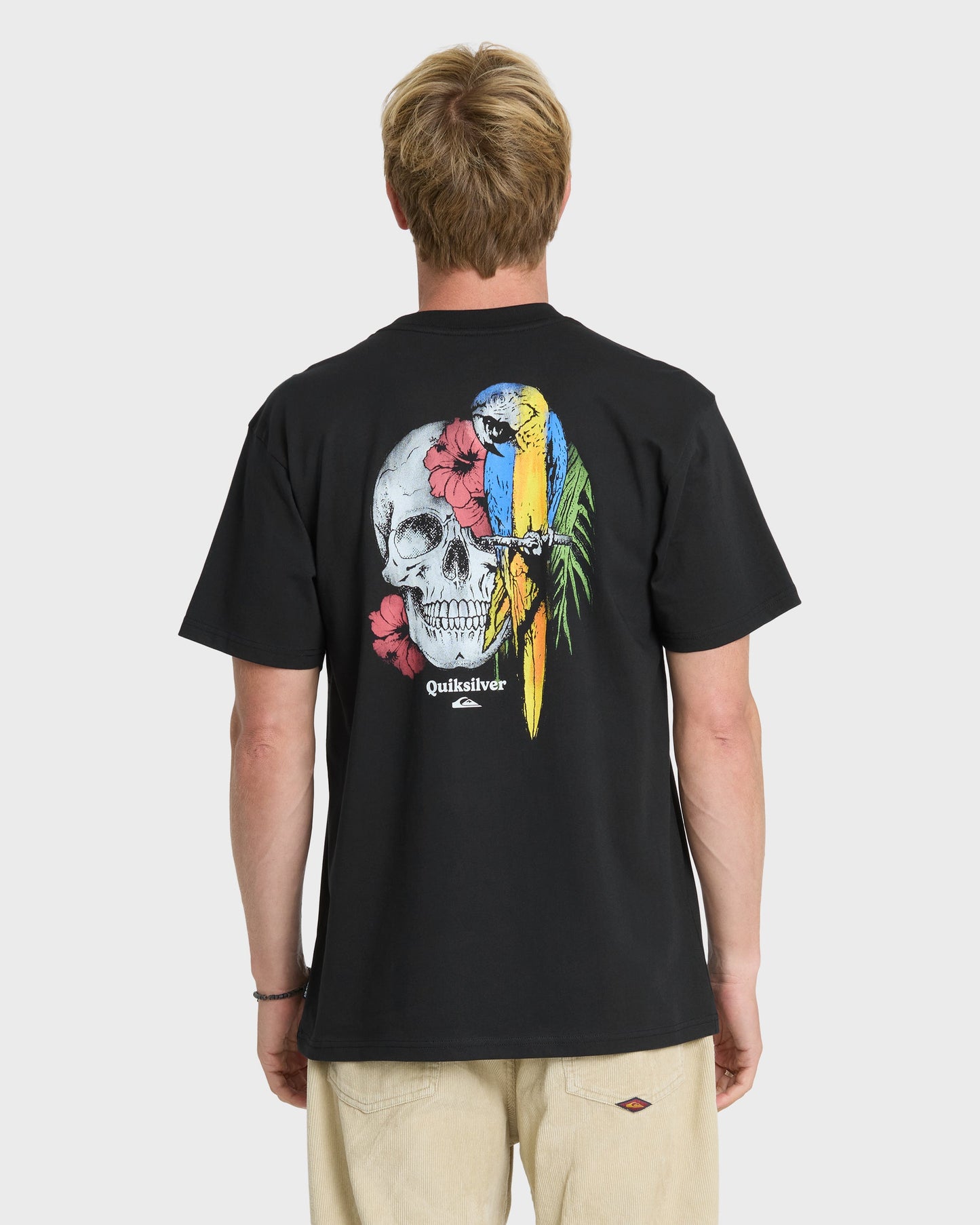 Bird Brain Classic Short Sleeve Knit T-Shirt - Black
