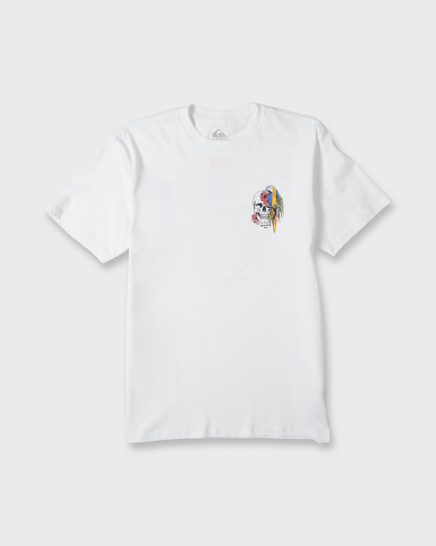 Bird Brain Classic Short Sleeve Knit T-Shirt - White