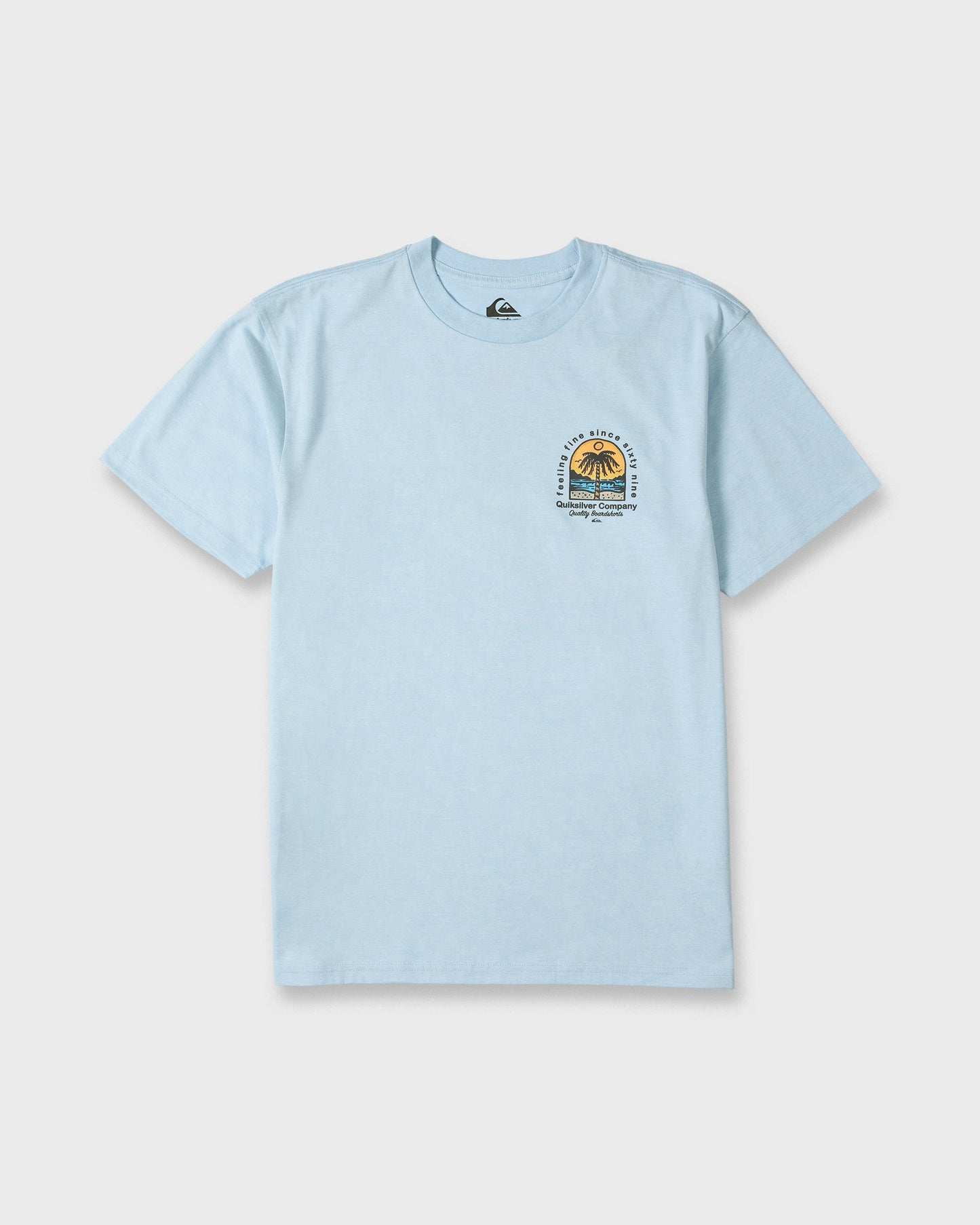Easy Feeling Short Sleeve Knit T-Shirt - Skyway Heather