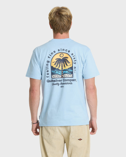 Easy Feeling Short Sleeve Knit T-Shirt - Skyway Heather