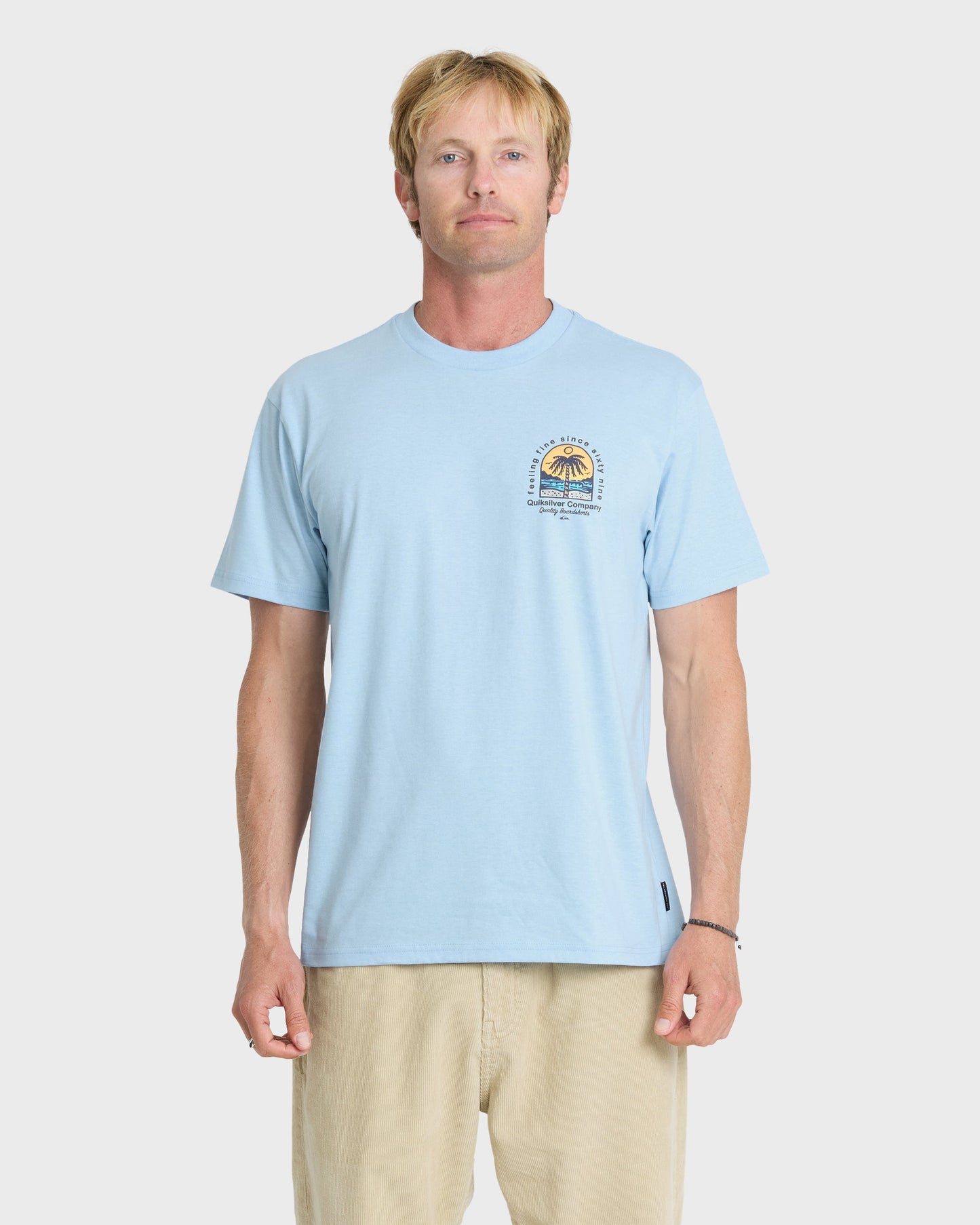 Easy Feeling Short Sleeve Knit T-Shirt - Skyway Heather