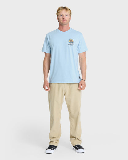 Easy Feeling Short Sleeve Knit T-Shirt - Skyway Heather