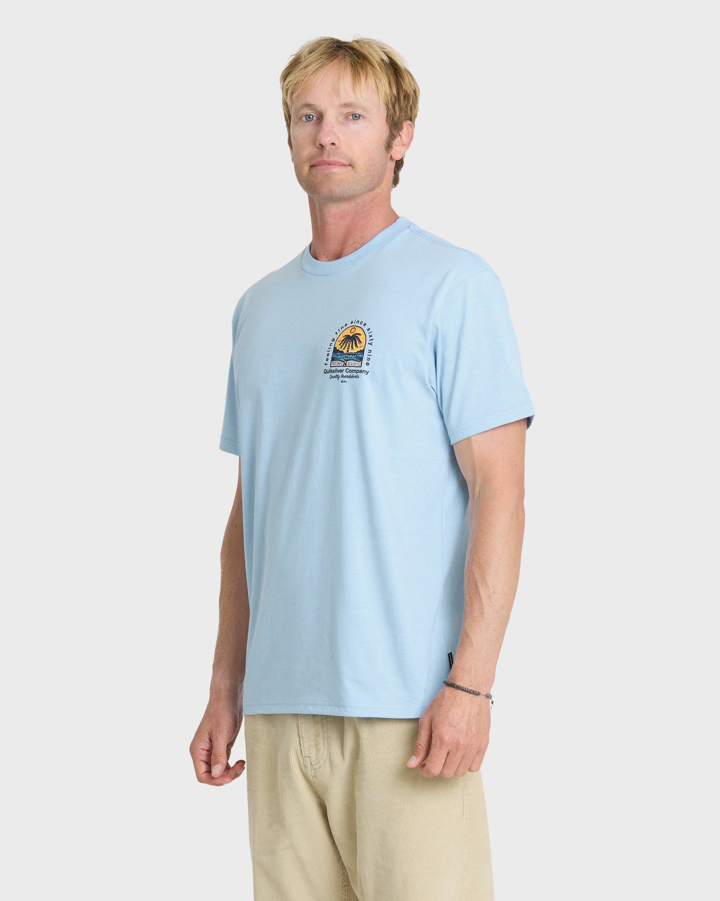 Easy Feeling Short Sleeve Knit T-Shirt - Skyway Heather