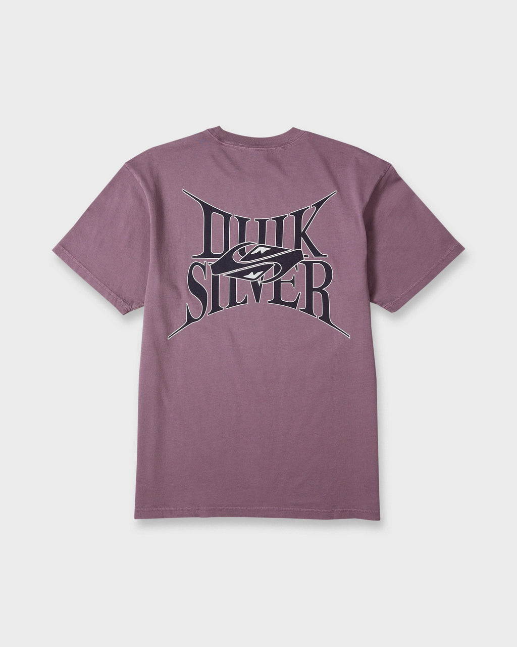 Dark Horse Pigment Dye Short Sleeve Cotton T-Shirt - Grape Jam