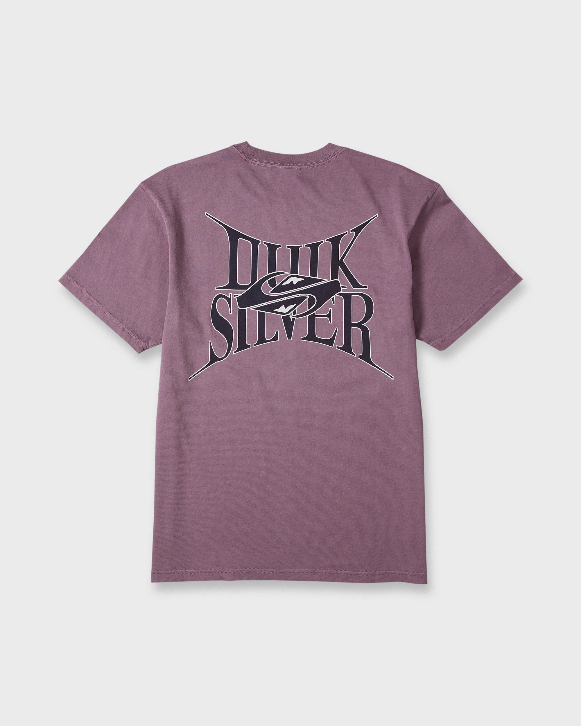 Dark Horse Pigment Dye Short Sleeve Cotton T-Shirt - Grape Jam